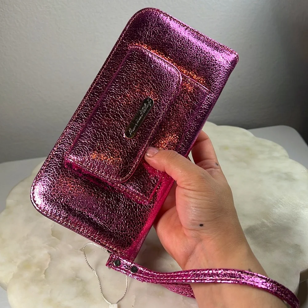 American Bling Pink metallic wallet - Picture 5 of 16